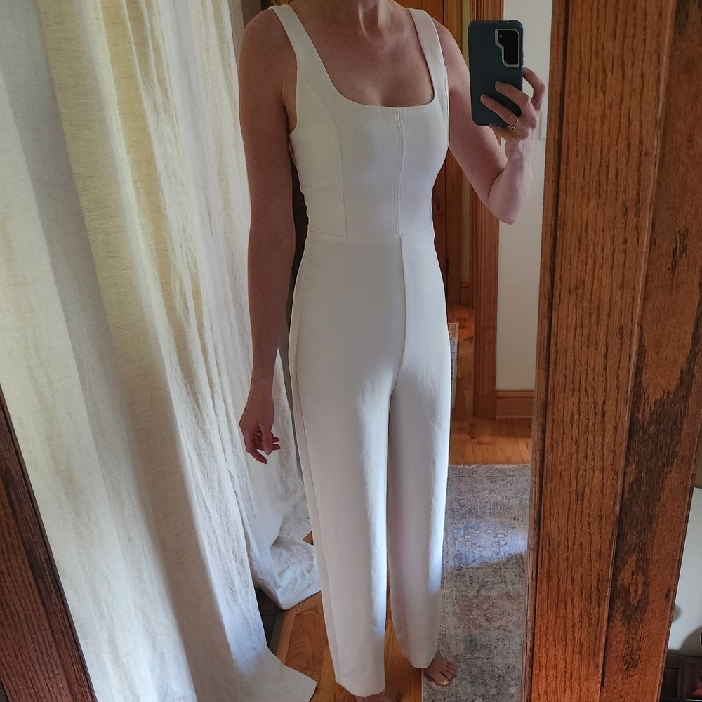 Wilfred Aritzia Cream Enamour Jumpsuit Size 2 Bridal